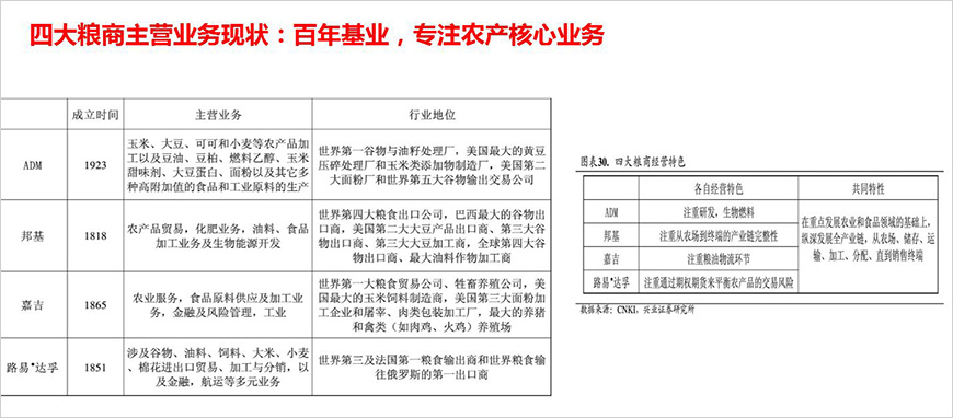 國(guó)際四大糧商